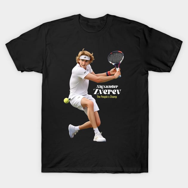 Alexander Zverev 3D Cartoon T-Shirt by BAJAJU